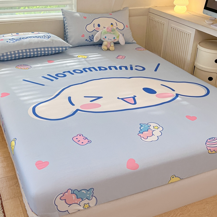 91家纺网 家纺一手货源 找家纺 金爱家 2024新款40s全棉大阪三丽鸥单品系列 M-开心玉桂狗