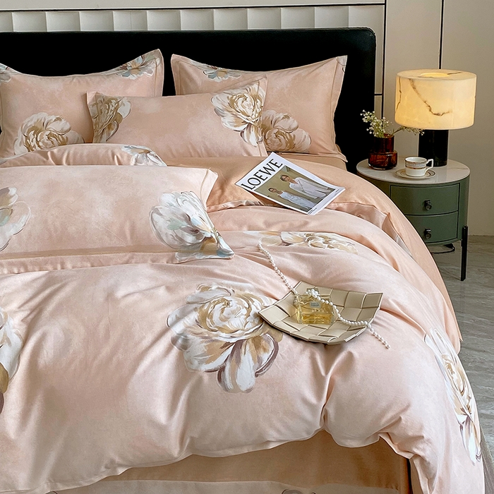 91家纺网 家纺一手货源 找家纺 2024新款全棉生态磨毛四件套 司蕾