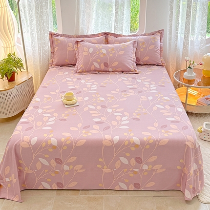 家贝爱 2024新款加厚纯棉生态磨毛床单系列 岁月静好