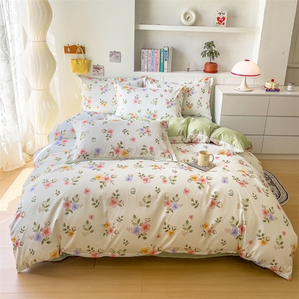 91家纺网 家纺一手货源 找家纺 （总）许林 2025新款植物羊绒四件套磨毛加厚床单被套学生三件套宿舍大量现货直播