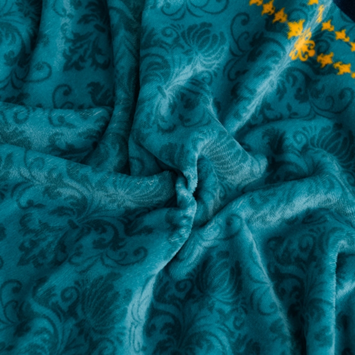 91家纺网 家纺一手货源 找家纺 阿亮家居 2024新款8.5斤保暖牛奶绒金貂绒床裙款四件套 葵花向日