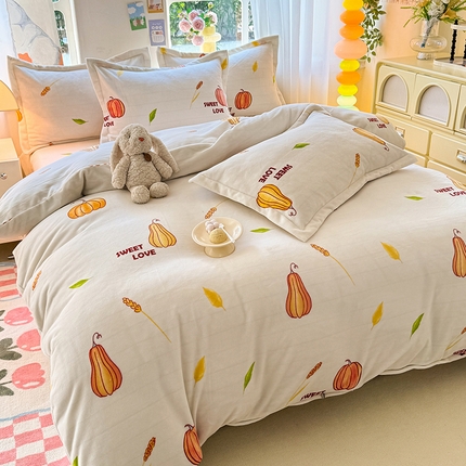 91家纺网 家纺一手货源 找家纺 （总）518家纺 2025新款A类高克重臻棉绒牛奶绒单被套（可定制）