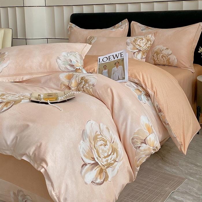 91家纺网 家纺一手货源 找家纺 2024新款全棉生态磨毛四件套 司蕾