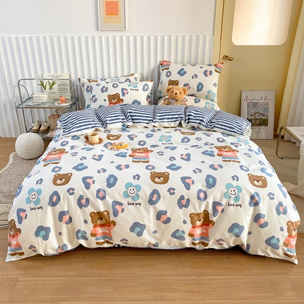 91家纺网 家纺一手货源 找家纺 【91特价】田野 13372全棉四件套（库存商品，不退不换，谨慎下单）