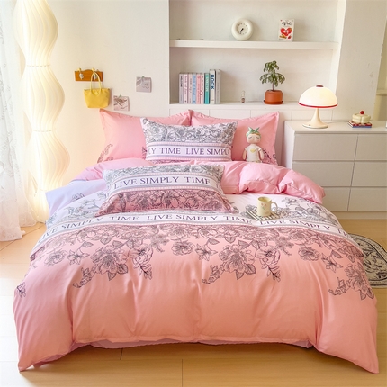 91家纺网 家纺一手货源 找家纺 （总）许林 2025新款植物羊绒四件套磨毛加厚床单被套学生三件套宿舍大量现货直播