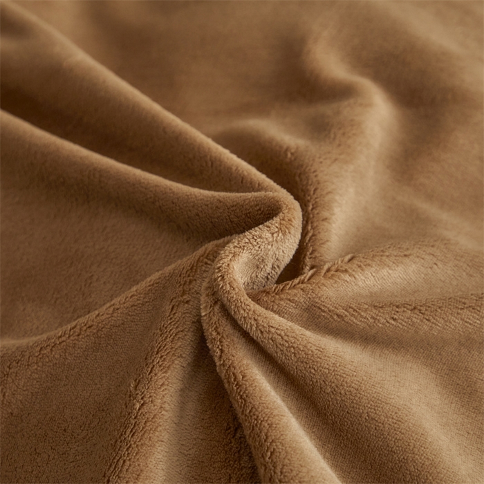 91家纺网 家纺一手货源 找家纺 启程家纺 2024新款A类加厚230克纯色双拼牛奶绒四件套 奶茶咖+奶咖