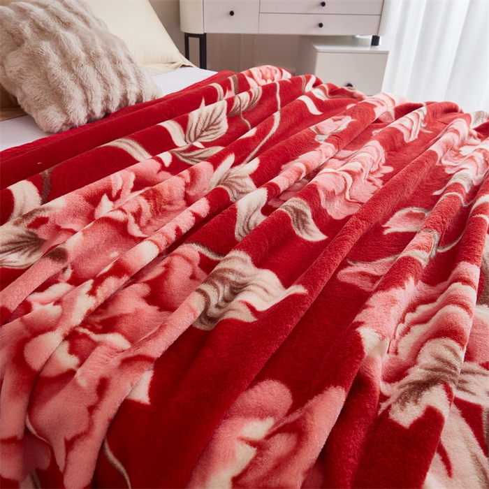 91家纺网 家纺一手货源 找家纺 2024新款柔软欧式轻奢真羊毛毛毯毯子 相伴一生