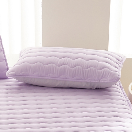 2024新款原棉夹棉枕套-四季款 优雅紫