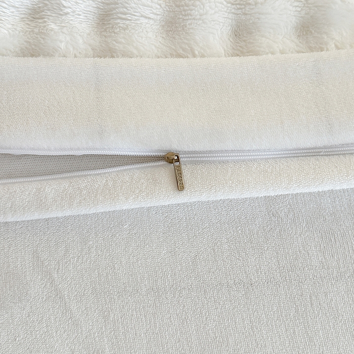 91家纺网 家纺一手货源 找家纺 芸锦豪 2024新款仿兔毛小泡泡兔兔绒兔毛绒四件套 纯白