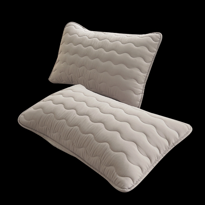 91家纺网 家纺一手货源 找家纺 2024新款原棉夹棉枕套-四季款 深灰