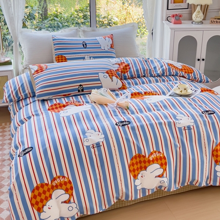 91家纺网 家纺一手货源 找家纺 【91特价】田野 13372全棉四件套（库存商品，不退不换，谨慎下单）