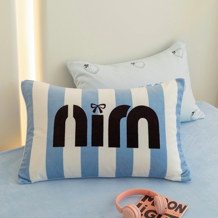 91家纺网 家纺一手货源 找家纺 （总）寐居家纺 2024新款大阪牛奶绒数码印花枕套