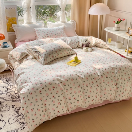 91家纺网 家纺一手货源 找家纺 【91特价】田野 13372全棉四件套（库存商品，不退不换，谨慎下单）