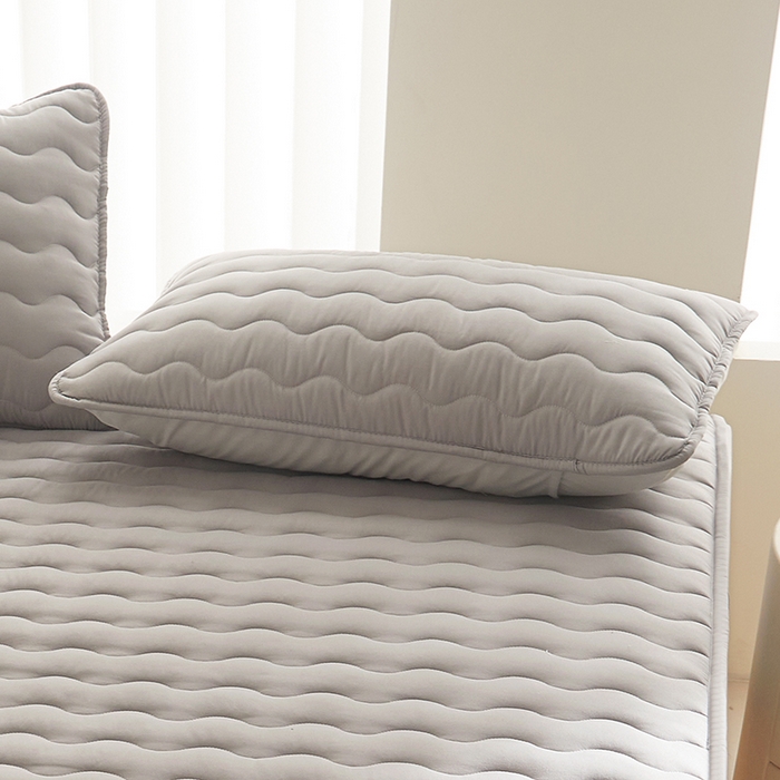 91家纺网 家纺一手货源 找家纺 2024新款原棉夹棉枕套-四季款 深灰