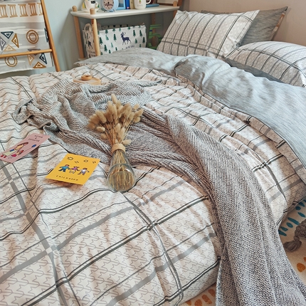 91家纺网 家纺一手货源 找家纺 【91特价】田野 13372全棉四件套（库存商品，不退不换，谨慎下单）