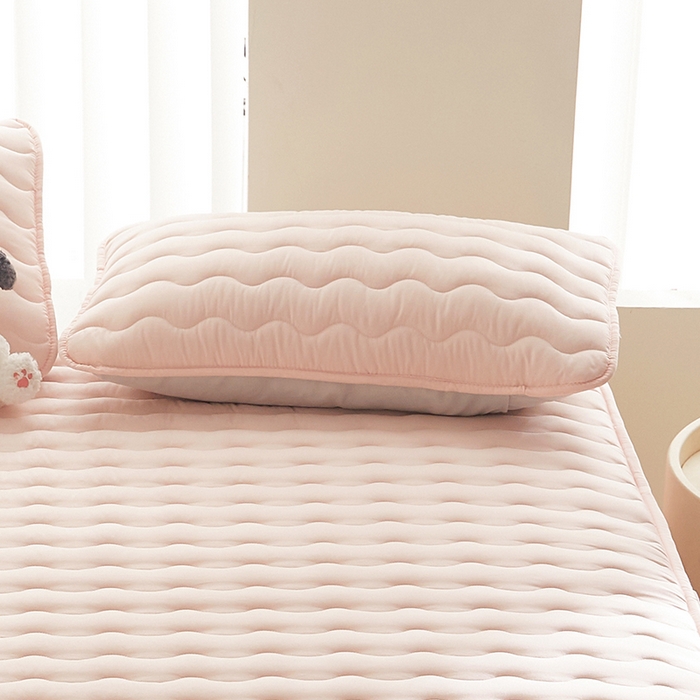 91家纺网 家纺一手货源 找家纺 2024新款原棉夹棉枕套-四季款 玉色