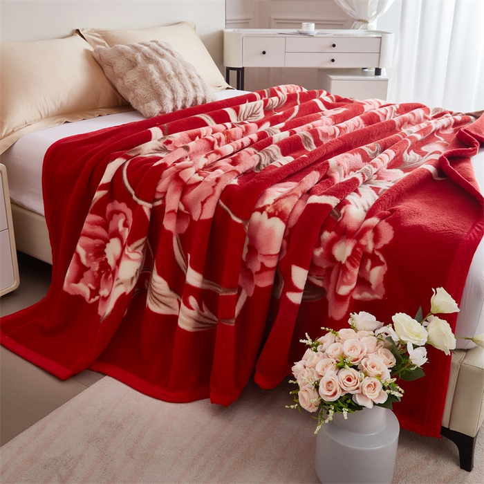 91家纺网 家纺一手货源 找家纺 2024新款柔软欧式轻奢真羊毛毛毯毯子 相伴一生