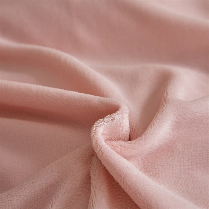 91家纺网 家纺一手货源 找家纺 启程家纺 2024新款A类加厚230克纯色双拼牛奶绒四件套 奶油粉+奶咖