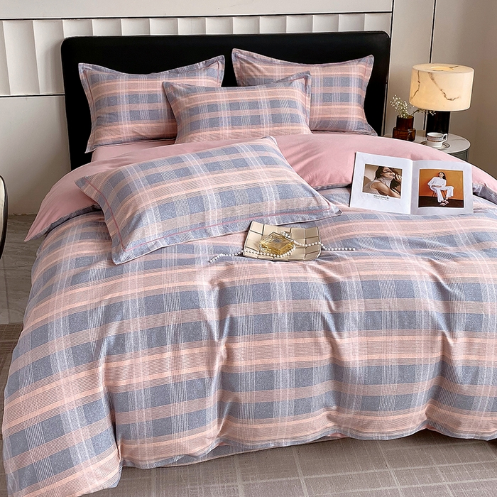 91家纺网 家纺一手货源 找家纺 2024新款全棉生态磨毛四件套 莫利格