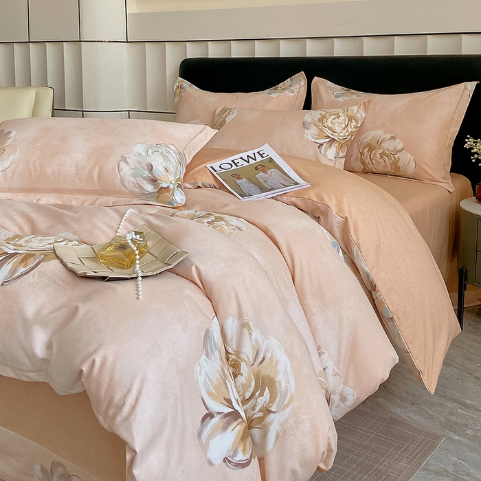 91家纺网 家纺一手货源 找家纺 2024新款全棉生态磨毛四件套 司蕾