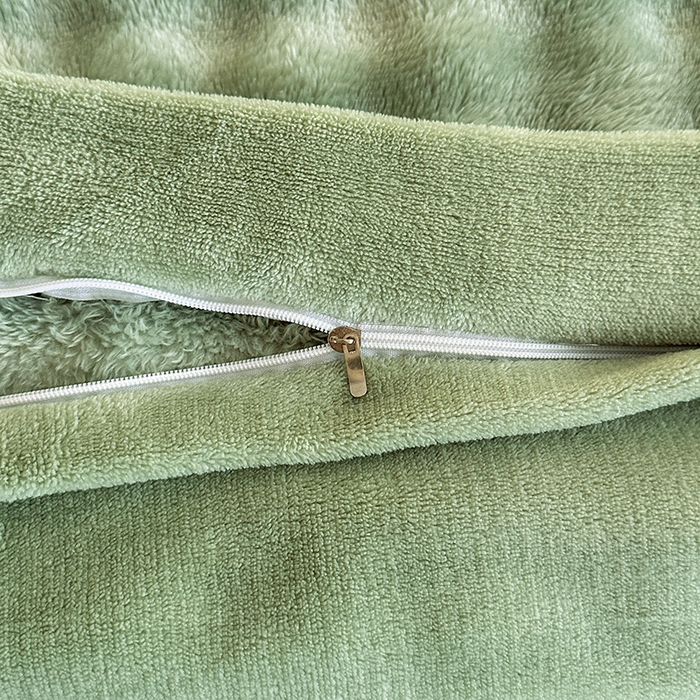 91家纺网 家纺一手货源 找家纺 芸锦豪 2024新款仿兔毛小泡泡兔兔绒兔毛绒四件套 茶绿