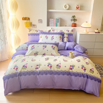 91家纺网 家纺一手货源 找家纺 （总）许林 2025新款植物羊绒四件套磨毛加厚床单被套学生三件套宿舍大量现货直播