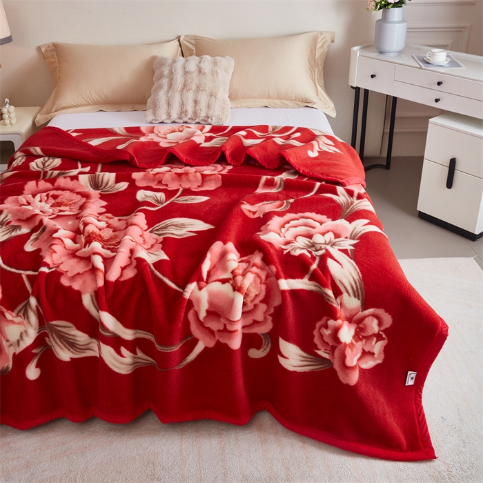 91家纺网 家纺一手货源 找家纺 2024新款柔软欧式轻奢真羊毛毛毯毯子 相伴一生