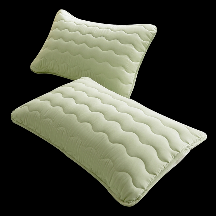 91家纺网 家纺一手货源 找家纺 2024新款原棉夹棉枕套-四季款 松石绿