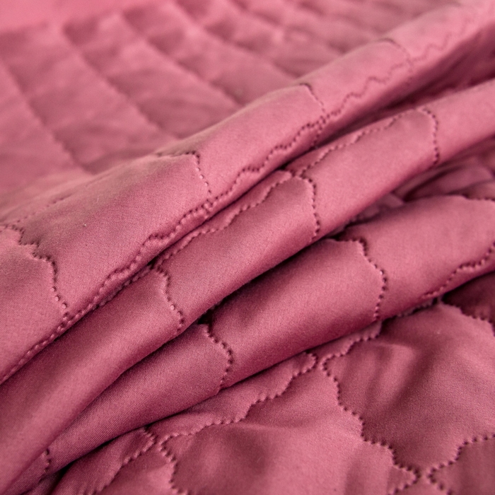 91家纺网 家纺一手货源 找家纺 2024新款加厚夹棉防水床笠素色-【四季款】 玫红色