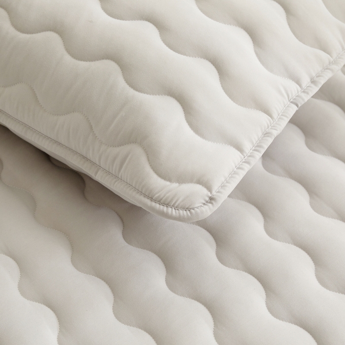 91家纺网 家纺一手货源 找家纺 2024新款原棉夹棉枕套-四季款 浅灰