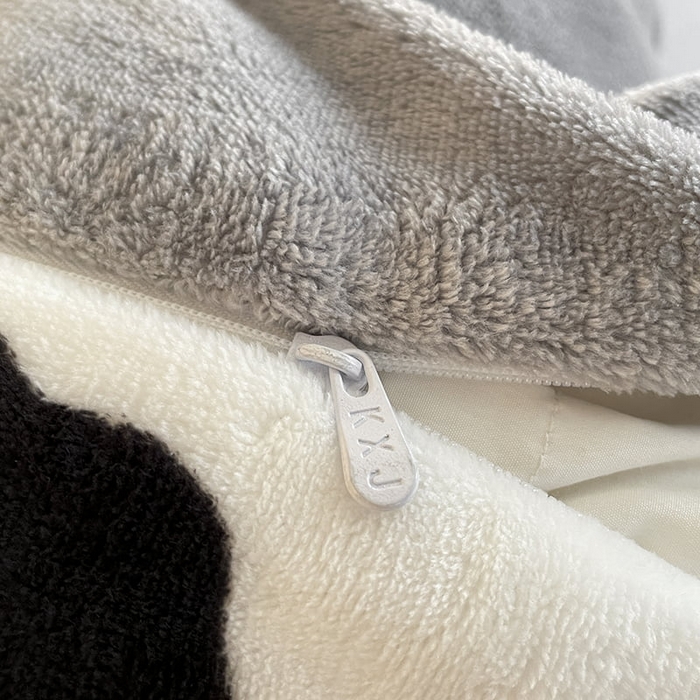 91家纺网 家纺一手货源 找家纺 狂想家 2025新款加厚牛奶绒卡通印花四件套系列风格二 万事顺遂