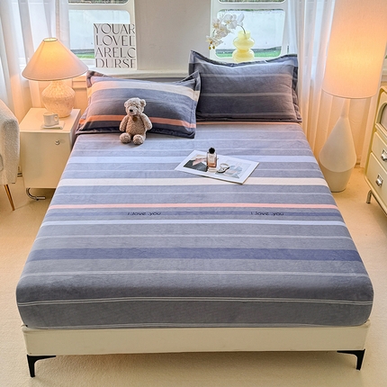 91家纺网 家纺一手货源 找家纺 （总）518家纺 2025新款臻棉绒牛奶绒单床笠床罩支持定制