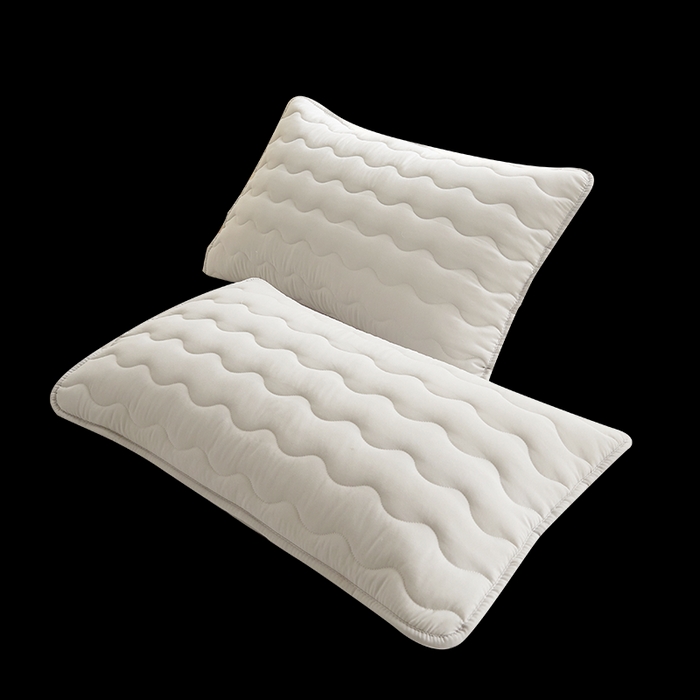 91家纺网 家纺一手货源 找家纺 2024新款原棉夹棉枕套-四季款 浅灰