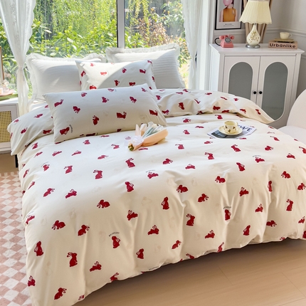 91家纺网 家纺一手货源 找家纺 【91特价】田野 13372全棉四件套（库存商品，不退不换，谨慎下单）