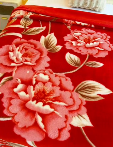 91家纺网 家纺一手货源 找家纺 2024新款柔软欧式轻奢真羊毛毛毯毯子 相伴一生