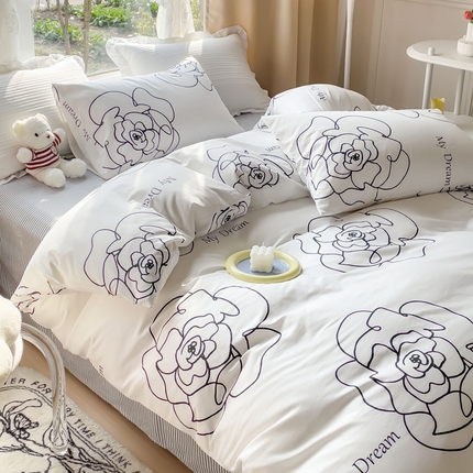 91家纺网 家纺一手货源 找家纺 【91特价】田野 13372全棉四件套（库存商品，不退不换，谨慎下单）