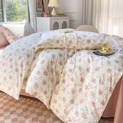 91家纺网 家纺一手货源 找家纺 【91特价】田野 13372全棉四件套（库存商品，不退不换，谨慎下单）