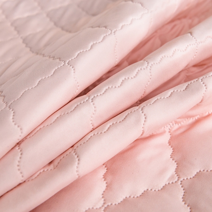 91家纺网 家纺一手货源 找家纺 2024新款加厚夹棉防水床笠素色-【四季款】 珊瑚粉