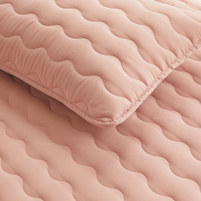 91家纺网 家纺一手货源 找家纺 2024新款原棉夹棉枕套-四季款 豆沙