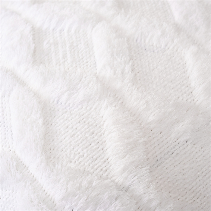 91家纺网 家纺一手货源 找家纺 （总）品尚嘉 跨境亚马逊ins毛绒抱枕套纯色几何菱形沙发靠垫