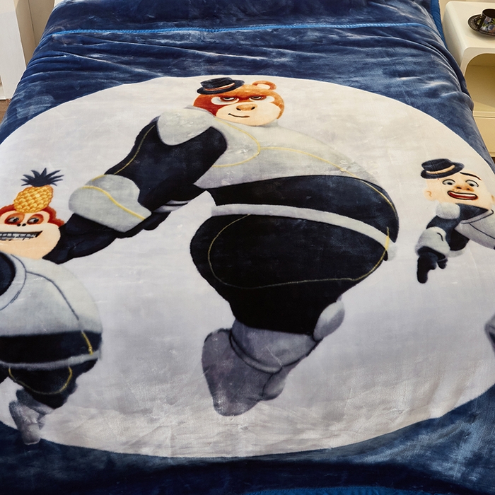 91家纺网 家纺一手货源 找家纺 静宝乳胶 2024新款拉舍尔毛毯4-12斤 005 太空熊