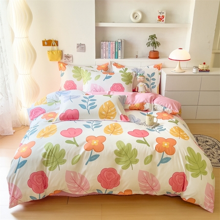 91家纺网 家纺一手货源 找家纺 （总）许林 2025新款植物羊绒四件套磨毛加厚床单被套学生三件套宿舍大量现货直播