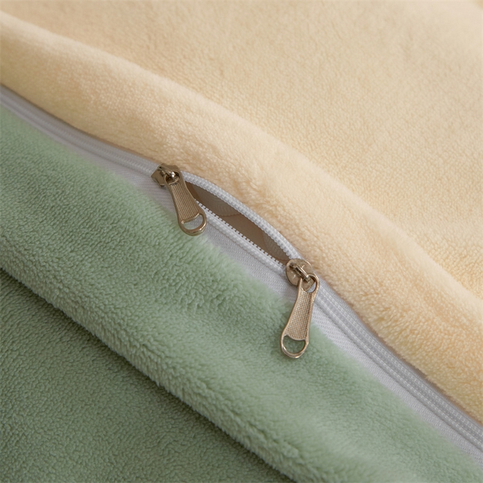 91家纺网 家纺一手货源 找家纺 （总）启程家纺 2024新款A类加厚230克纯色双拼牛奶绒四件套