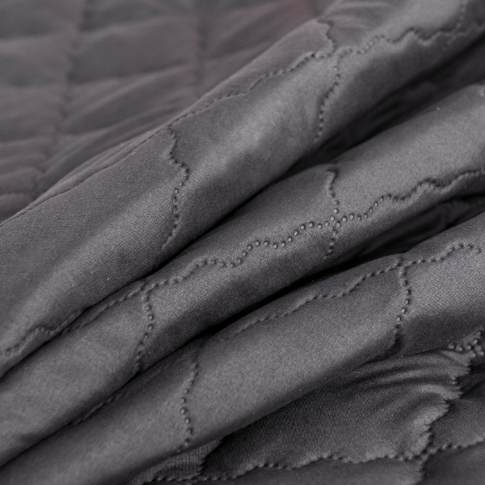 91家纺网 家纺一手货源 找家纺 2024新款加厚夹棉防水床笠素色-【四季款】 暗域黑