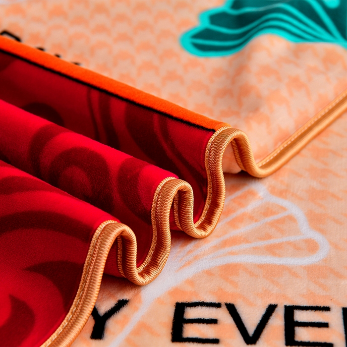 91家纺网 家纺一手货源 找家纺 芯诗曼2025新款8.5斤直播热款高克重牛奶绒法莱绒水晶金貂法莱绒四件套 幸福美满