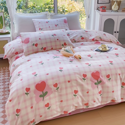 91家纺网 家纺一手货源 找家纺 【91特价】田野 13372全棉四件套（库存商品，不退不换，谨慎下单）