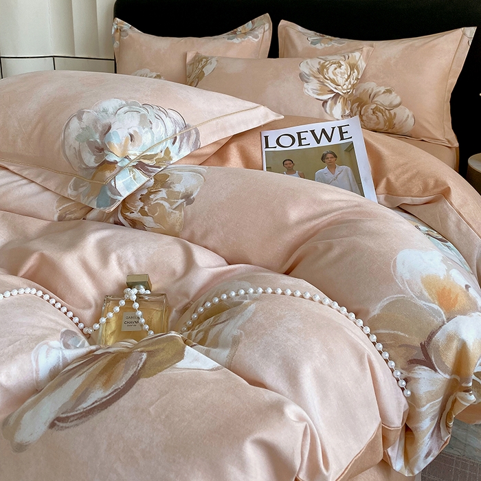 91家纺网 家纺一手货源 找家纺 2024新款全棉生态磨毛四件套 司蕾