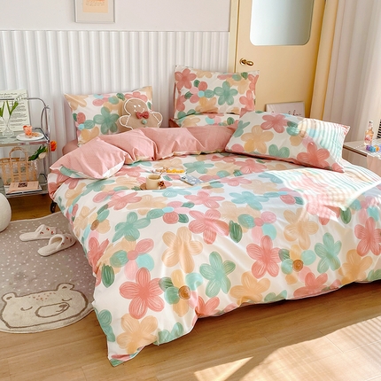 91家纺网 家纺一手货源 找家纺 【91特价】田野 13372全棉四件套（库存商品，不退不换，谨慎下单）