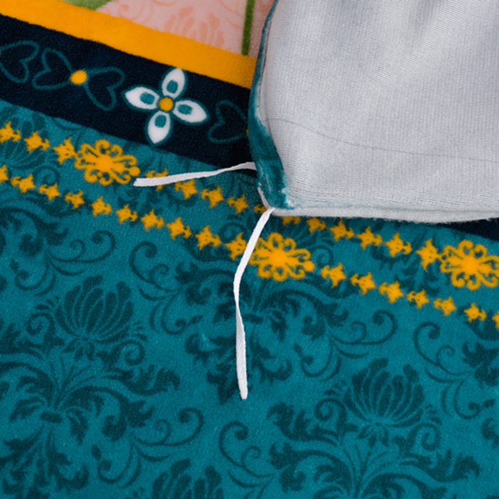 91家纺网 家纺一手货源 找家纺 阿亮家居 2024新款8.5斤保暖牛奶绒金貂绒床裙款四件套 葵花向日