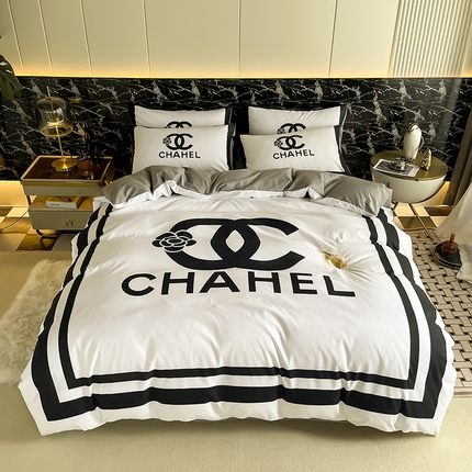 91家纺网 家纺一手货源 找家纺 （总）摩卡（乐趣） 2024新款亲肤全棉网红轻奢四件套